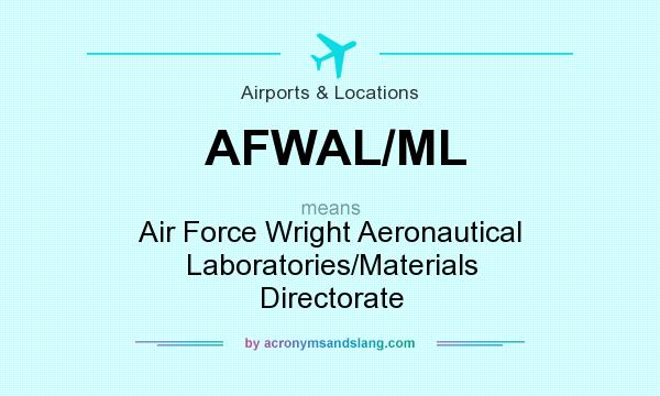 What does AFWAL/ML mean? It stands for Air Force Wright Aeronautical Laboratories/Materials Directorate