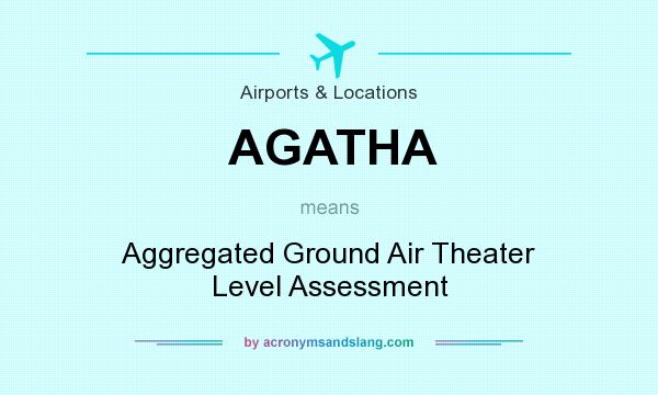 What does AGATHA mean? It stands for Aggregated Ground Air Theater Level Assessment