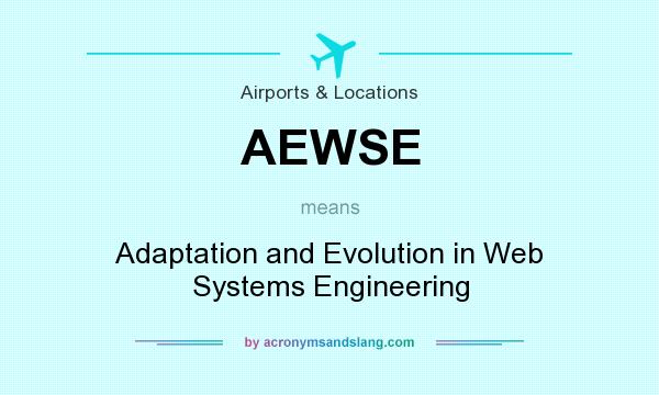 What does AEWSE mean? It stands for Adaptation and Evolution in Web Systems Engineering