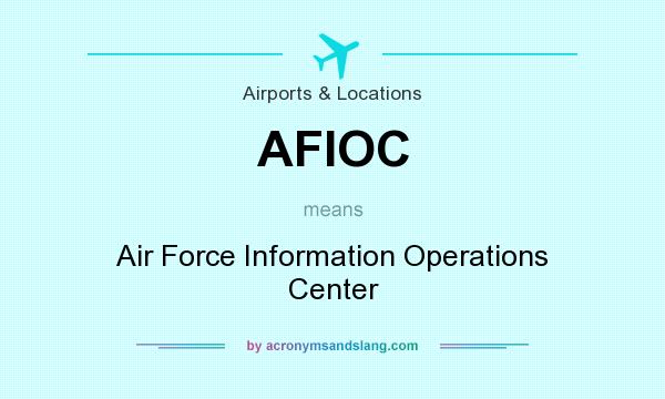 What does AFIOC mean? It stands for Air Force Information Operations Center