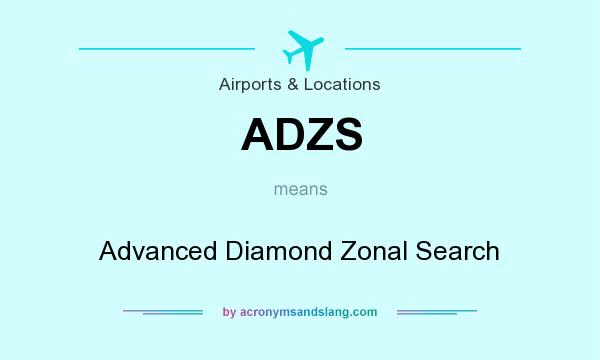What does ADZS mean? It stands for Advanced Diamond Zonal Search