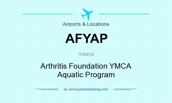 What does AFYAP mean? It stands for Arthritis Foundation YMCA Aquatic Program