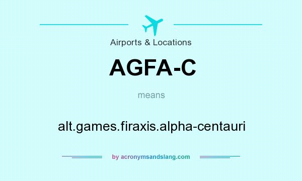 What does AGFA-C mean? It stands for alt.games.firaxis.alpha-centauri