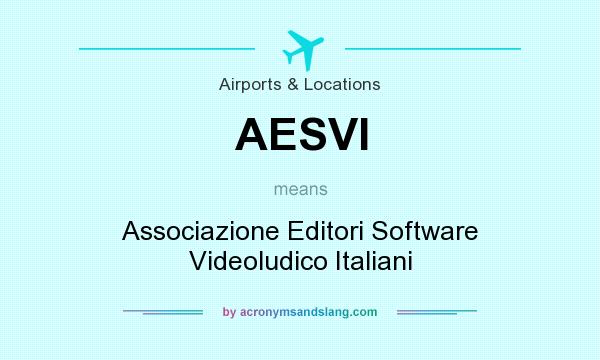What does AESVI mean? It stands for Associazione Editori Software Videoludico Italiani
