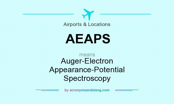 What does AEAPS mean? It stands for Auger-Electron Appearance-Potential Spectroscopy