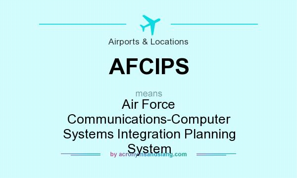 What does AFCIPS mean? It stands for Air Force Communications-Computer Systems Integration Planning System