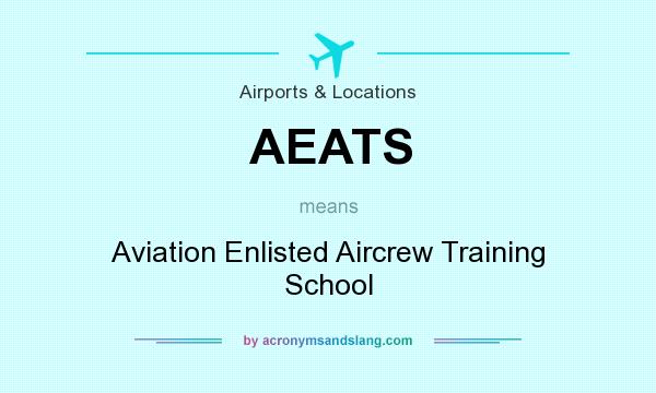 What does AEATS mean? It stands for Aviation Enlisted Aircrew Training School