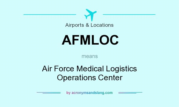 What does AFMLOC mean? It stands for Air Force Medical Logistics Operations Center