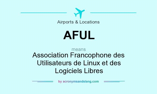 What does AFUL mean? It stands for Association Francophone des Utilisateurs de Linux et des Logiciels Libres