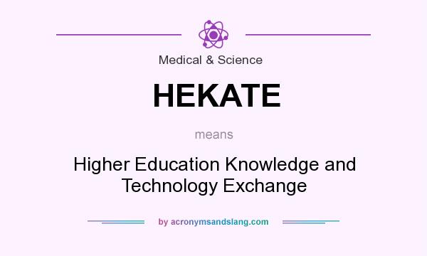 What does HEKATE mean? It stands for Higher Education Knowledge and Technology Exchange