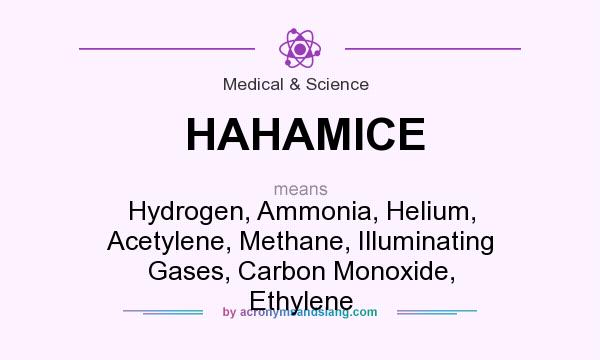 What does HAHAMICE mean? It stands for Hydrogen, Ammonia, Helium, Acetylene, Methane, Illuminating Gases, Carbon Monoxide, Ethylene