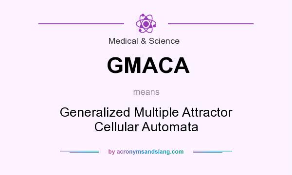 What does GMACA mean? It stands for Generalized Multiple Attractor Cellular Automata