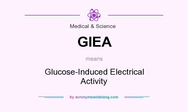 What does GIEA mean? It stands for Glucose-Induced Electrical Activity