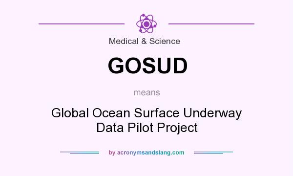 What does GOSUD mean? It stands for Global Ocean Surface Underway Data Pilot Project