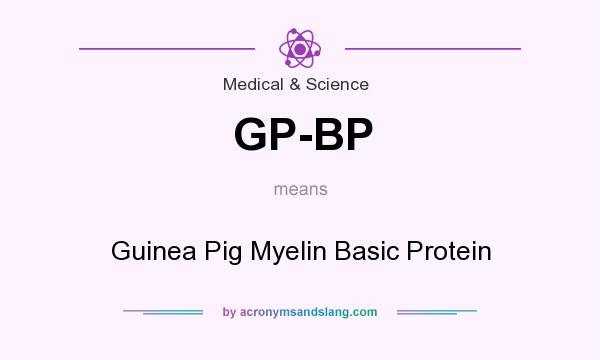 What does GP-BP mean? It stands for Guinea Pig Myelin Basic Protein