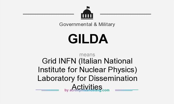 What does GILDA mean? It stands for Grid INFN (Italian National Institute for Nuclear Physics) Laboratory for Dissemination Activities