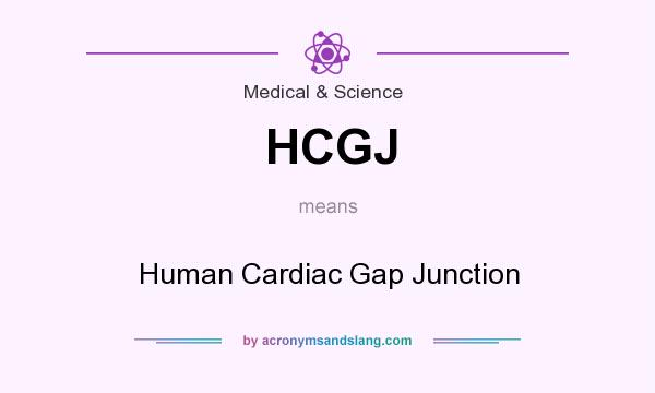 What does HCGJ mean? It stands for Human Cardiac Gap Junction