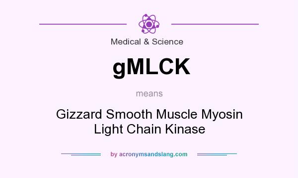 What does gMLCK mean? It stands for Gizzard Smooth Muscle Myosin Light Chain Kinase