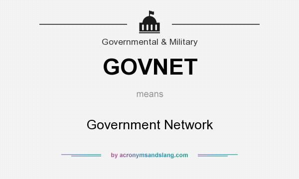 What does GOVNET mean? It stands for Government Network