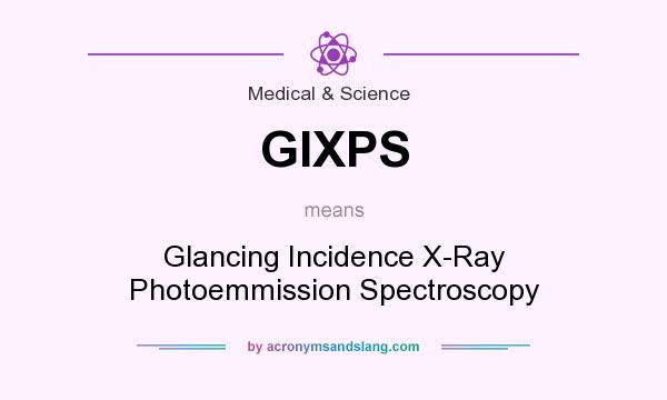 What does GIXPS mean? It stands for Glancing Incidence X-Ray Photoemmission Spectroscopy