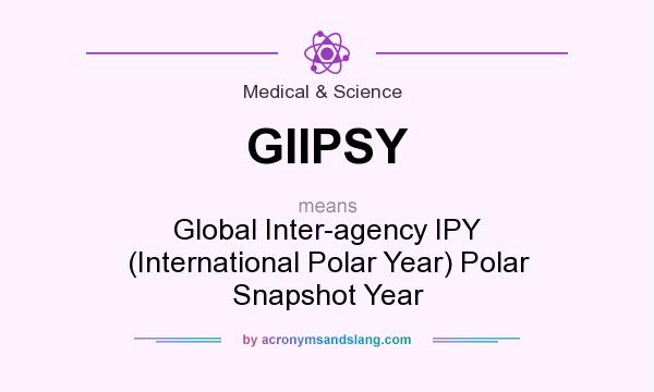 What does GIIPSY mean? It stands for Global Inter-agency IPY (International Polar Year) Polar Snapshot Year