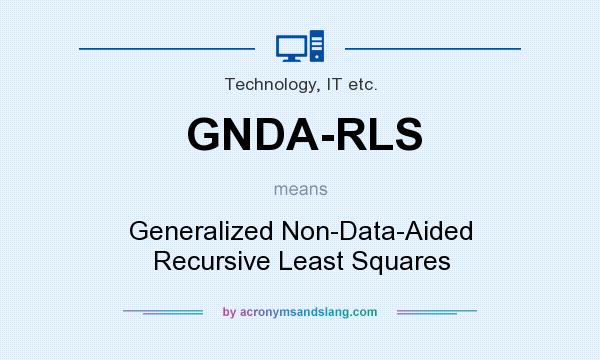 What does GNDA-RLS mean? It stands for Generalized Non-Data-Aided Recursive Least Squares