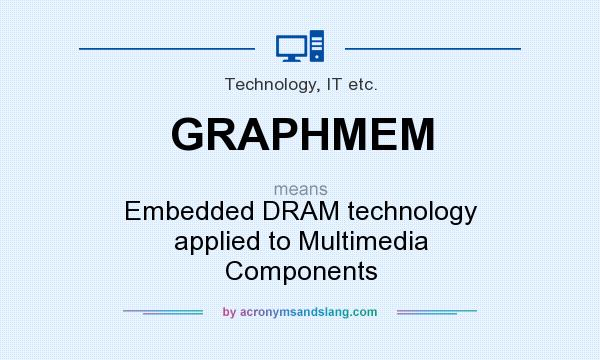 What does GRAPHMEM mean? It stands for Embedded DRAM technology applied to Multimedia Components