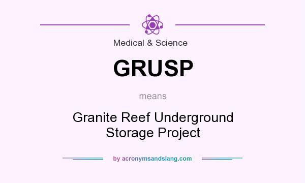 What does GRUSP mean? It stands for Granite Reef Underground Storage Project