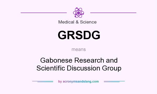 What does GRSDG mean? It stands for Gabonese Research and Scientific Discussion Group