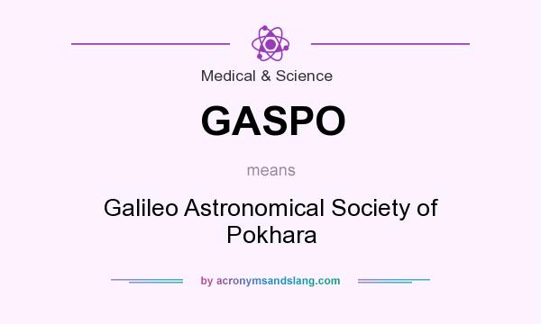 What does GASPO mean? It stands for Galileo Astronomical Society of Pokhara