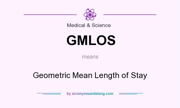 What does GMLOS mean? It stands for Geometric Mean Length of Stay
