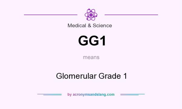 What does GG1 mean? It stands for Glomerular Grade 1
