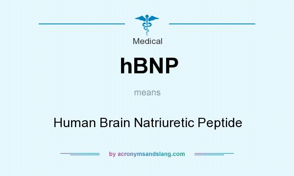 What does hBNP mean? It stands for Human Brain Natriuretic Peptide