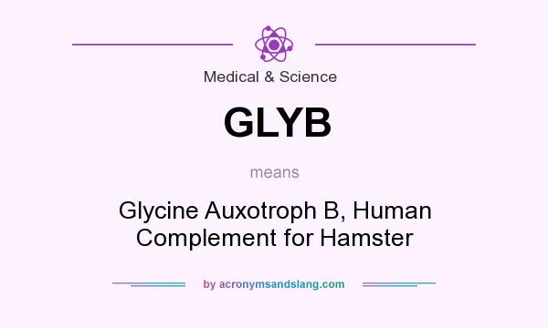 What does GLYB mean? It stands for Glycine Auxotroph B, Human Complement for Hamster