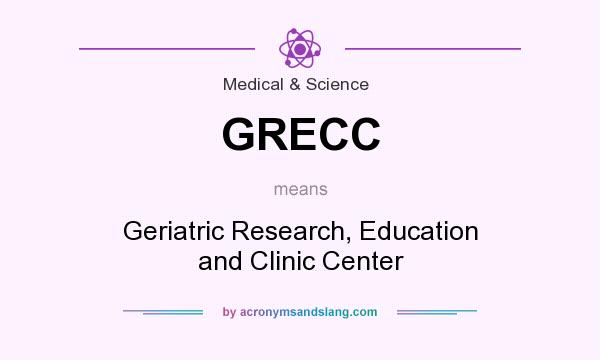 What does GRECC mean? It stands for Geriatric Research, Education and Clinic Center