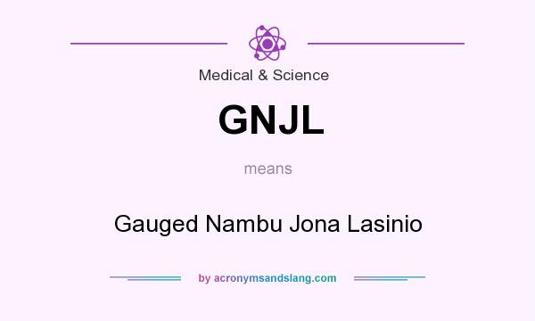 What does GNJL mean? It stands for Gauged Nambu Jona Lasinio