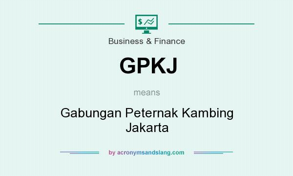 What does GPKJ mean? It stands for Gabungan Peternak Kambing Jakarta
