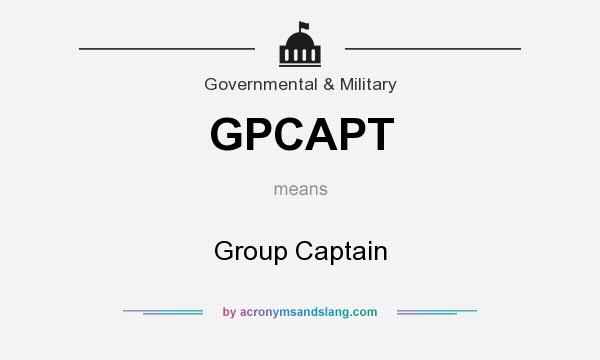 What does GPCAPT mean? It stands for Group Captain