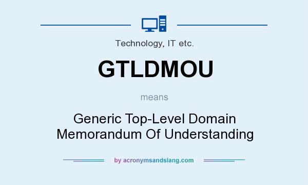 What does GTLDMOU mean? It stands for Generic Top-Level Domain Memorandum Of Understanding