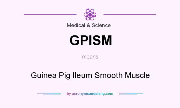 What does GPISM mean? It stands for Guinea Pig Ileum Smooth Muscle