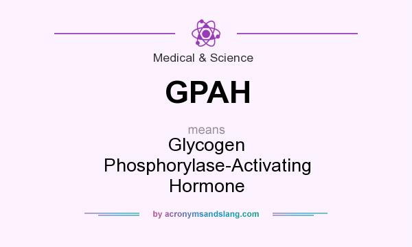 What does GPAH mean? It stands for Glycogen Phosphorylase-Activating Hormone