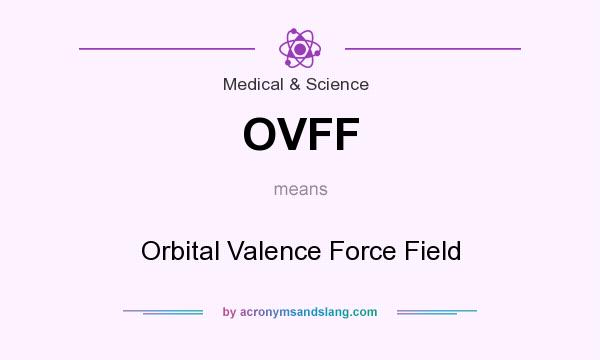 What does OVFF mean? It stands for Orbital Valence Force Field