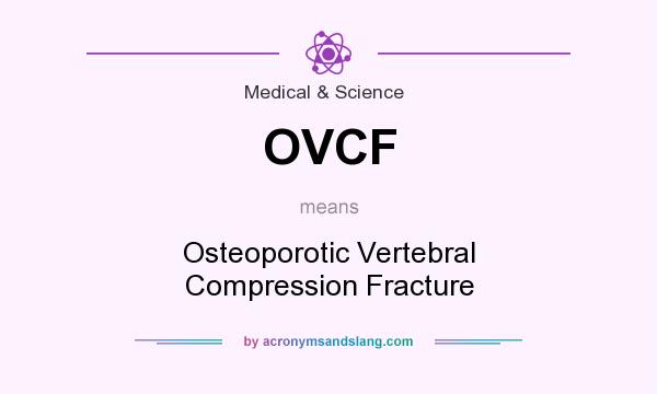 What does OVCF mean? It stands for Osteoporotic Vertebral Compression Fracture