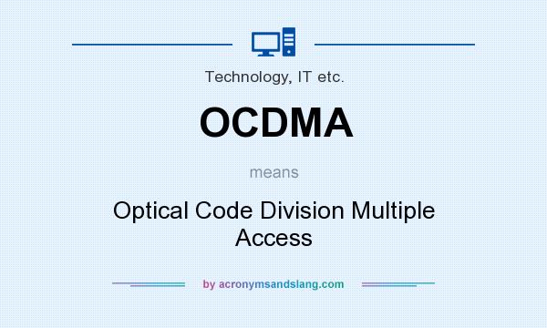 What does OCDMA mean? It stands for Optical Code Division Multiple Access