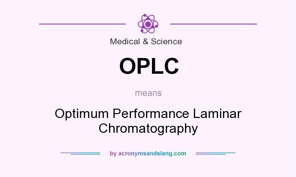 What does OPLC mean? It stands for Optimum Performance Laminar Chromatography