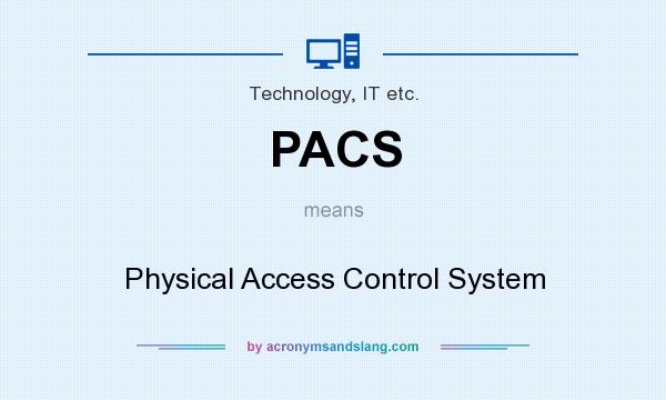 What does PACS mean? It stands for Physical Access Control System