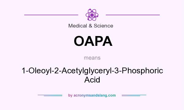 What does OAPA mean? It stands for 1-Oleoyl-2-Acetylglyceryl-3-Phosphoric Acid