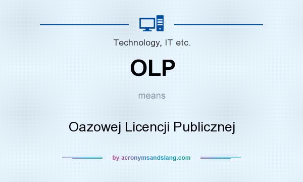 What does OLP mean? It stands for Oazowej Licencji Publicznej
