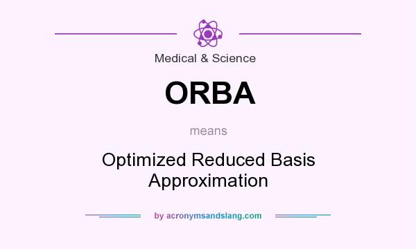 What does ORBA mean? It stands for Optimized Reduced Basis Approximation