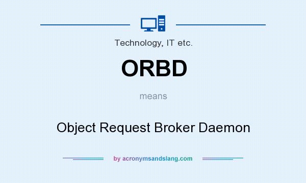 What does ORBD mean? It stands for Object Request Broker Daemon
